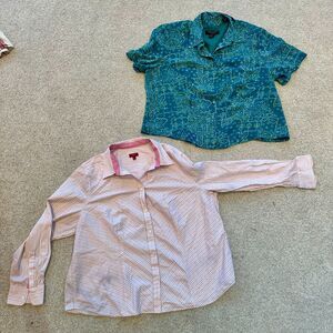 2 NWOT Vintage Tops Size 18W